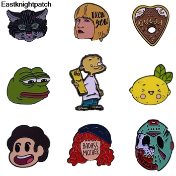 

12pcs/lot E1795 Enamel Pin Medal Cartoon Brooches Collection Metal Lapel Pin Badges for Backpack for Jewelry Gift