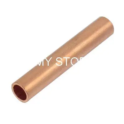 

8mm Inner Dia. Straight Hold Wire Passing Copper Connection Tube GT-G-35