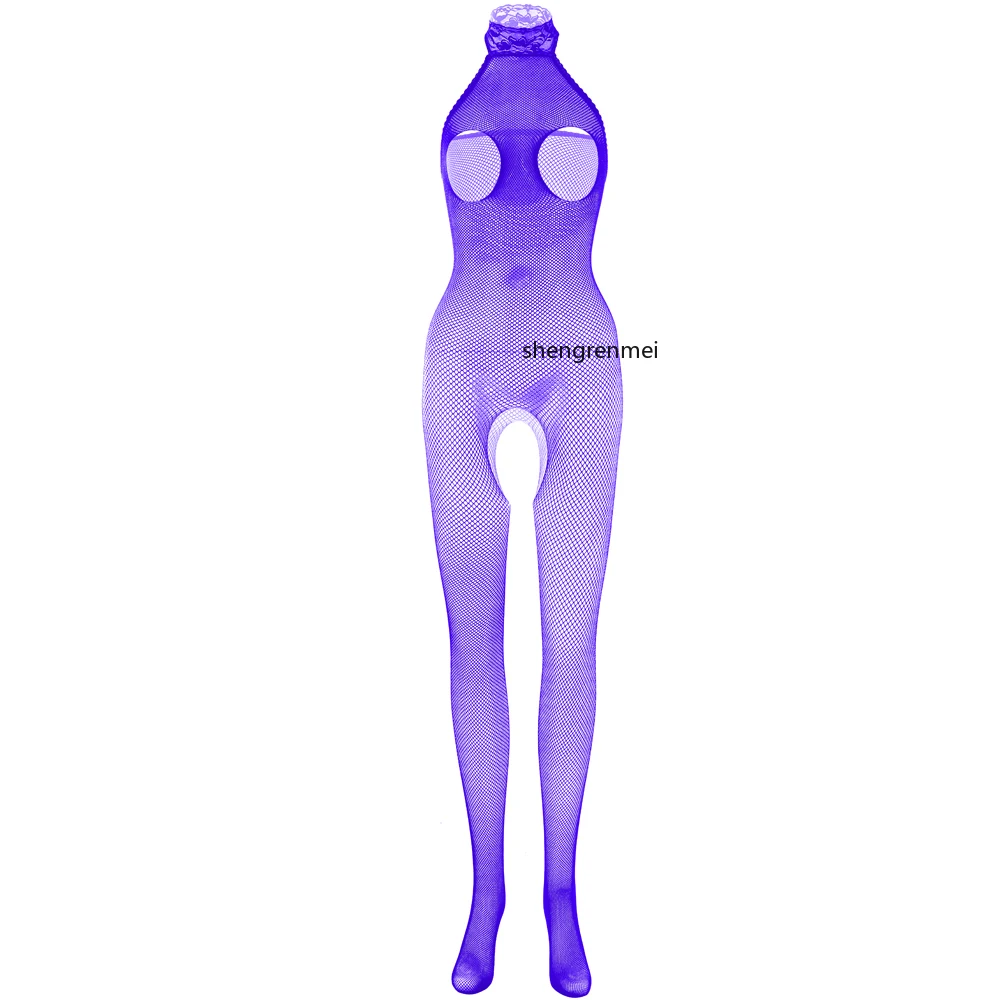 

Men's Lace Nightwear Male Crotchless Teddy Fishnet Bodysuit Exotic Apparel Mesh Bodystocking Perspective Fetish Hot Sale Pajama
