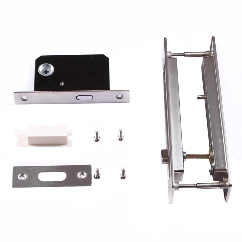 Invisible Sliding Door Latch Locks Handle for Barn Wooden Door Bathroom Kitchen Balcony Promotion