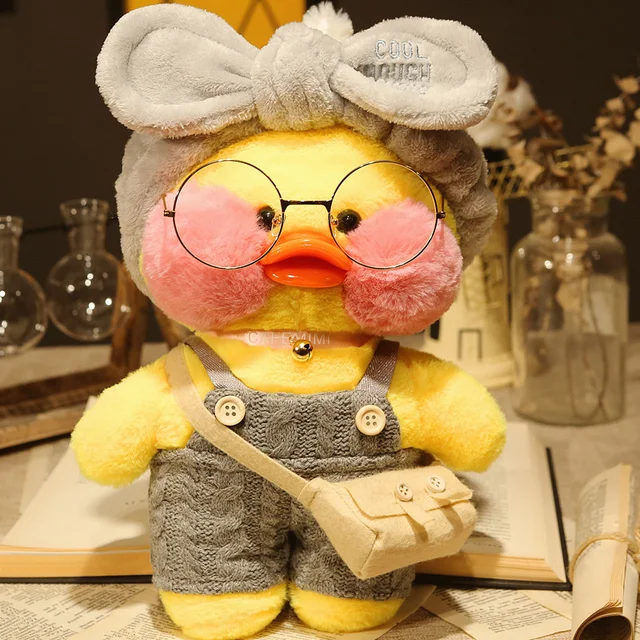 30cm Korean Netred Wearing Hyaluronic Acid Little Yellow Duck Doll Ducks Lalafanfan Ducks Plush soft Toys Ducks Doll Birthday Gi 5