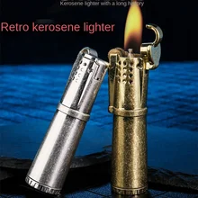 

Retro Kerosene Lighter Creative Personality Vintage Grinding Wheel Lighter Smoking Set Smoking Accessories Lighter