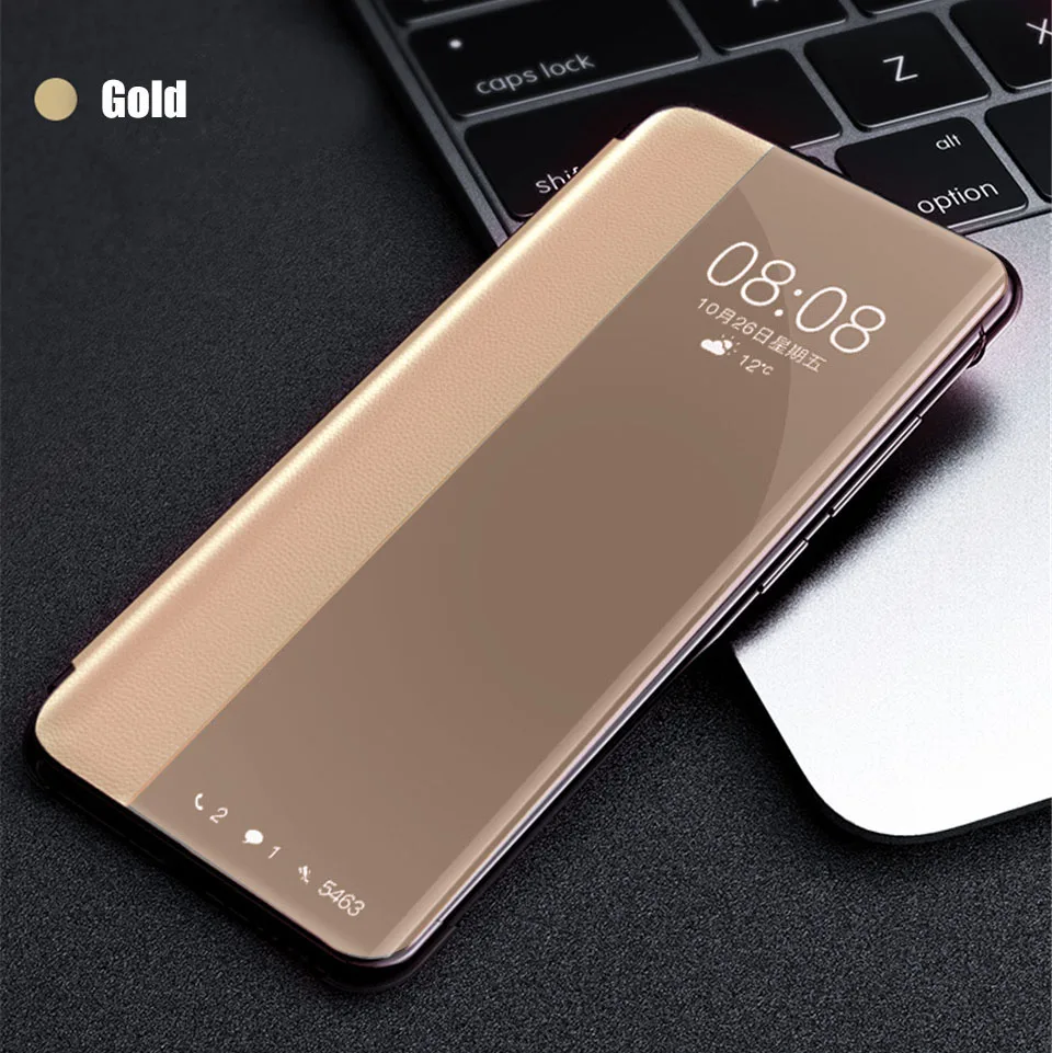Кожаный флип-чехол для huawei p30 lite pro p30lite p30pro smart window coque чехол на huawey hauwei p 30 светильник чехол 30 lite 30pro