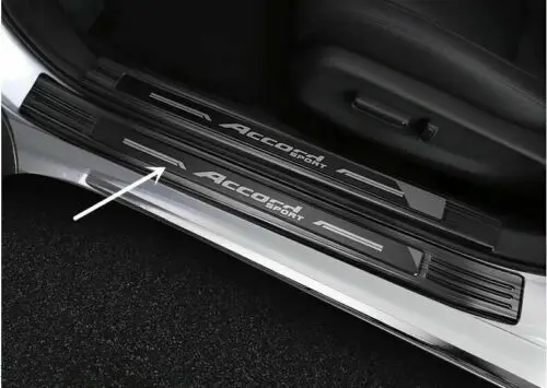 Подходит для Honda Accord нержавеющий порог входной двери Накладка черный* 4