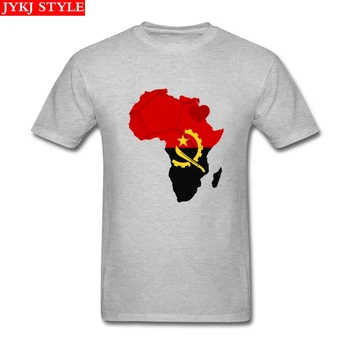 

2019 Hot african socce' heart of angola T Shirt Couple's T-shirt Men Cotton XXXL Short Sleeve Men Shirts