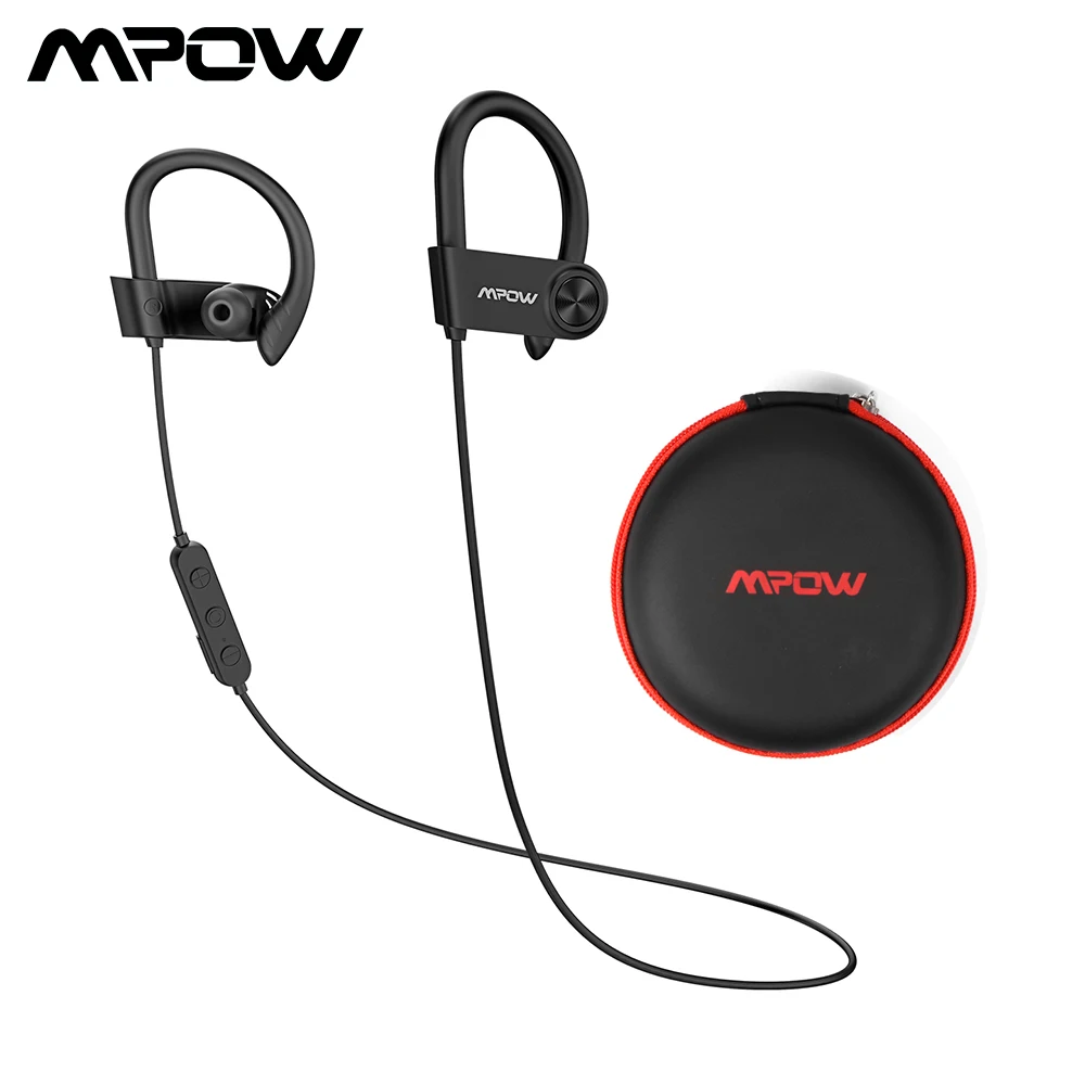 Mpow D9 Bluetooth 5,0 Aptx Беспроводной спортивные наушники с IPX7 Водонепроницаемый Шум микрофон с функцией шумоподавления 18 часов проигрывания для бега