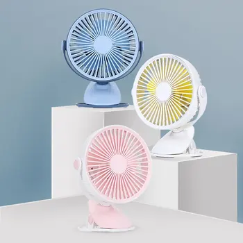 

New Pattern USB WT-F15 Clip Fan Seven-inch Mini Fan Student Dormitory Portable Electric Fan 2000mah Multifunctional Table 5v CE