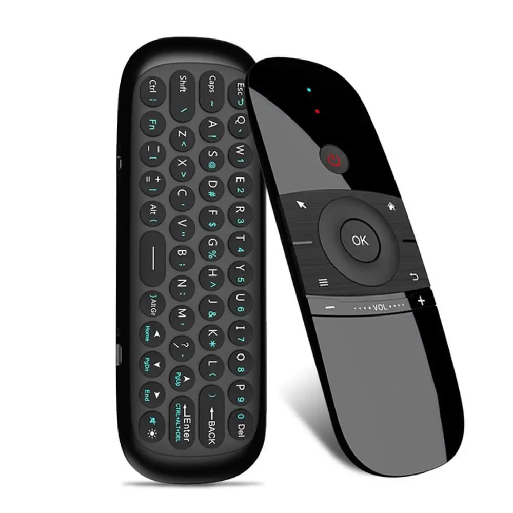 W1 Fly Air mouse беспроводная клавиатура мышь 2,4G перезаряжаемый мини пульт дистанционного управления для Smart Android Tv Box Мини ПК