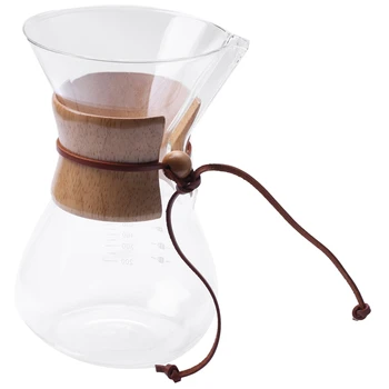 

800ML Heat Resistant Glass Coffee Pot Coffee Brewer Cups Counted Coffee Maker Barista Percolator