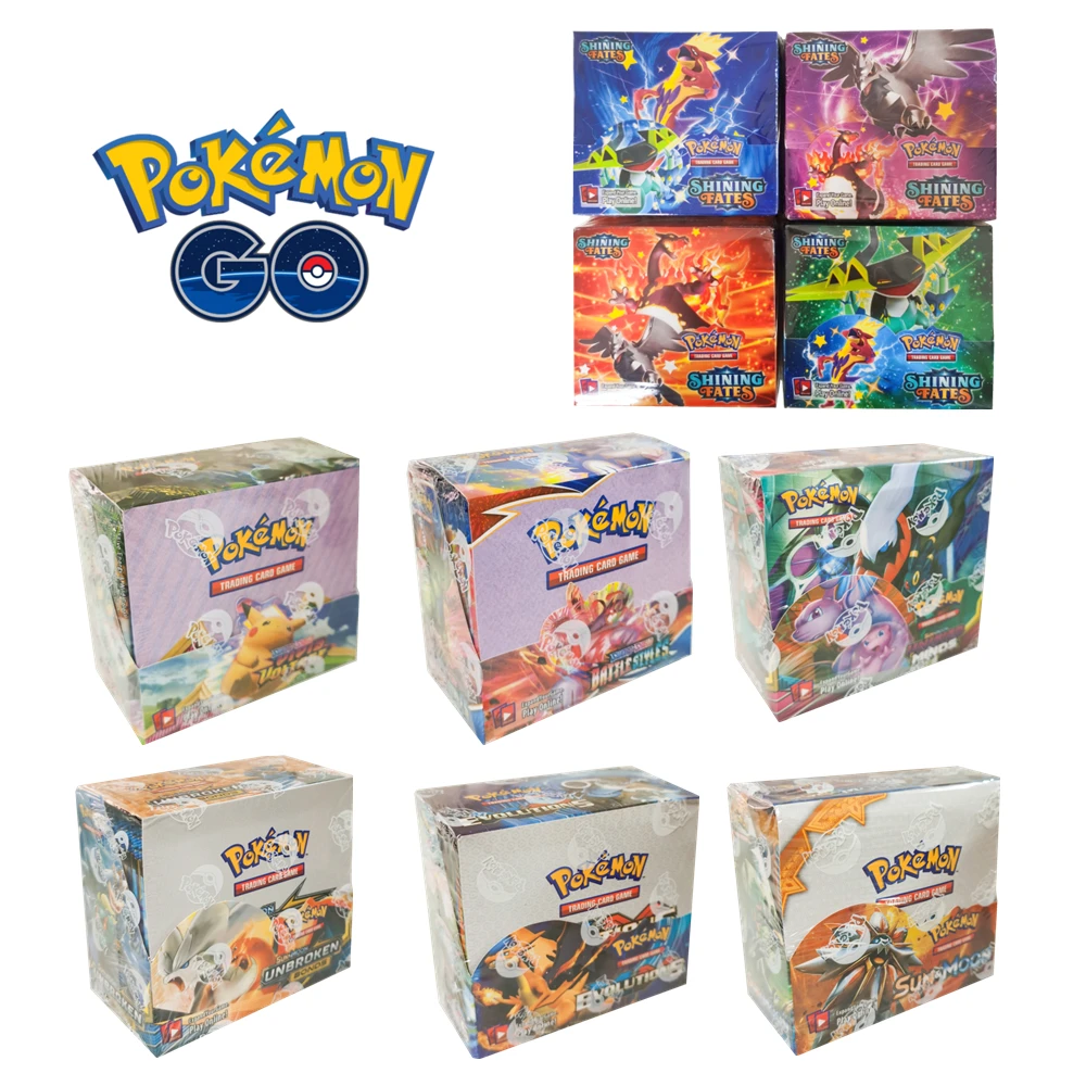 Pokemon Cards Toy Collection 360 TGC Energy Pack Vivid Voltage Evolution Battle Styles Shining Fates Sun Moon Unified Minds | Игрушки и