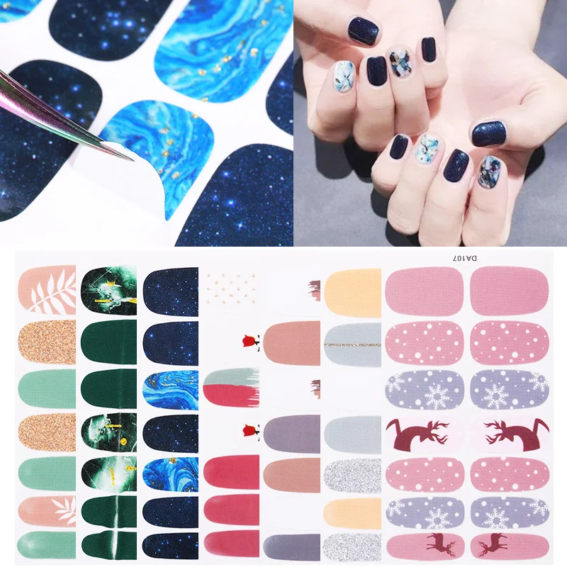 

1 Sheet 3D Nail Sticker Flower Leaf Mix Patterns Colorful Nail Art Transfer Stickers for Nail DIY Beauty Design Decorations