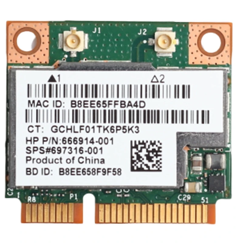 Двухдиапазонный BCM943228HMB 802.11A/B/G/N 300 Мбит/с Wi Fi Беспроводной карты Bluetooth 4 0 Половина