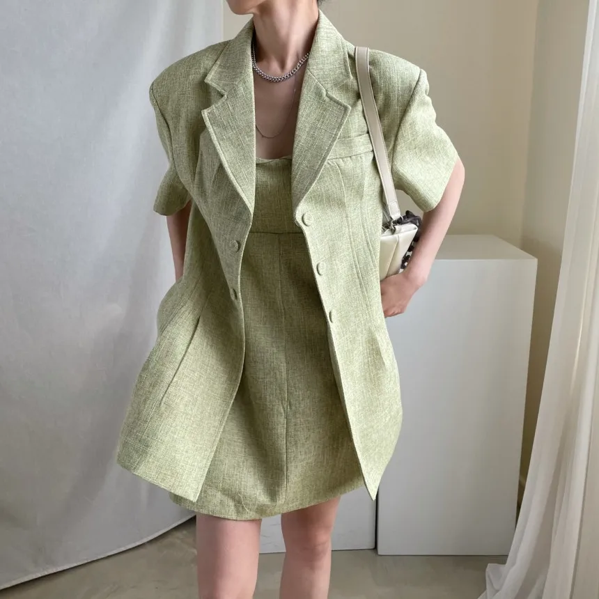 Женское однотонное Хлопковое платье с отложным воротником 2 предмета |