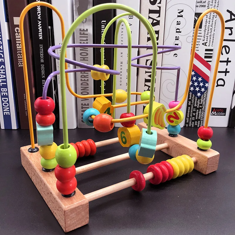 

Early Education Toy GIRL'S Educational Force Bead-stringing Toy Beaded Bracelet Children 1-2 a Year of Age Boy 3 Years Old Baby