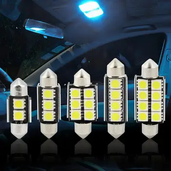 

Car Roof Signal Lamp Decoded Double-pointed White LED Bulb Automobile License Plate Reading Interior Light
