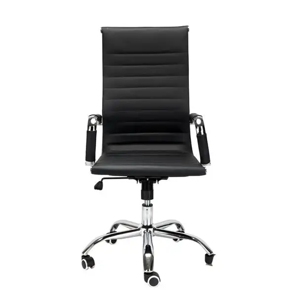 

Office Chair Pu Leather High Back Swivel Chair Black Computer Swivel Chair Conference Chair With Armrests With Rolling Wheels