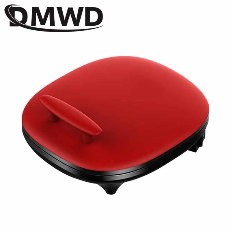 DMWD Electric Crepe Maker Pizza Pancake Baking Pan Griddle Steak Frying Roaster Grilled Meat Hotplate Barbecue Machine BBQ Grill