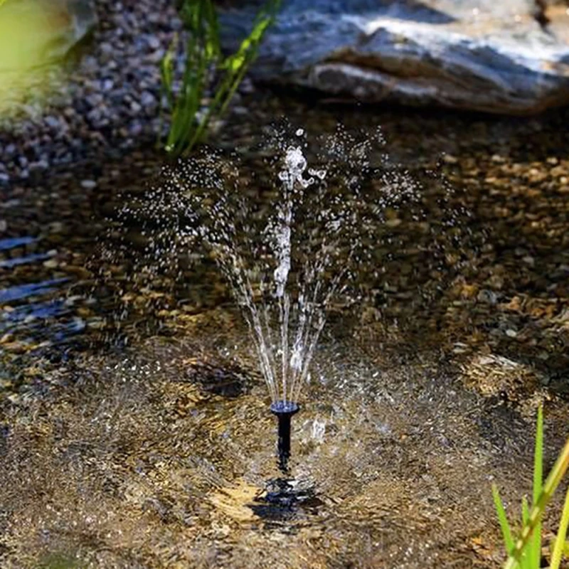 Солнечный водяной насос фонтана водопады мощность открытый садовый пруд с рокарием ландшафтное украшение для птичьей ванны садовый декор