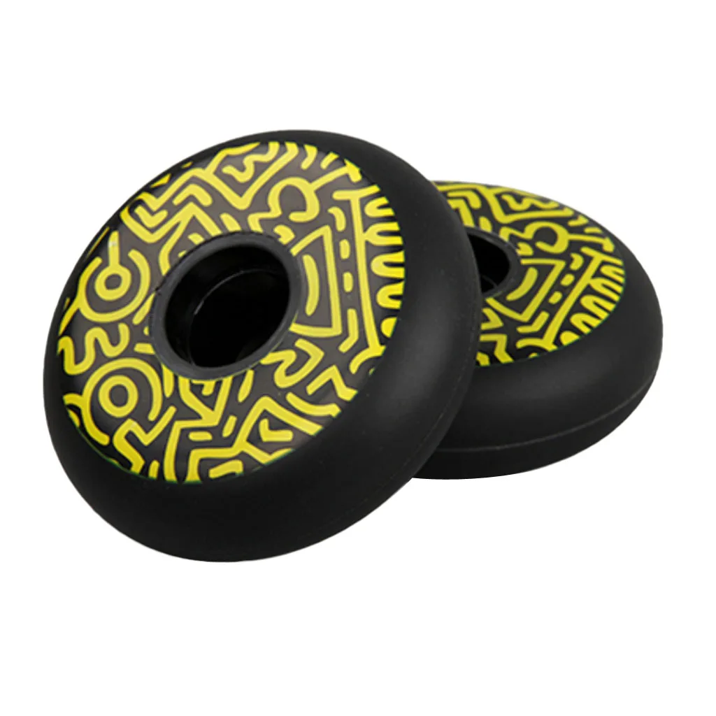 4pcs Premium Black Inline Roller Skate Wheel Replacement Outdoor Sports Skating Equipment Accessory 72/76/80mm