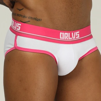 

ORLVS Brand male underwear sexy men briefs gay jockstrap male panties cueca tanga slip homme kincker for men bikini cotton