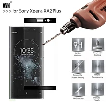 Полное покрытие, закаленное стекло для sony Xperia XA2 Plus, Защита экрана для sony Xperia XA2 Plus 6,0, гальваническая защитная пленка