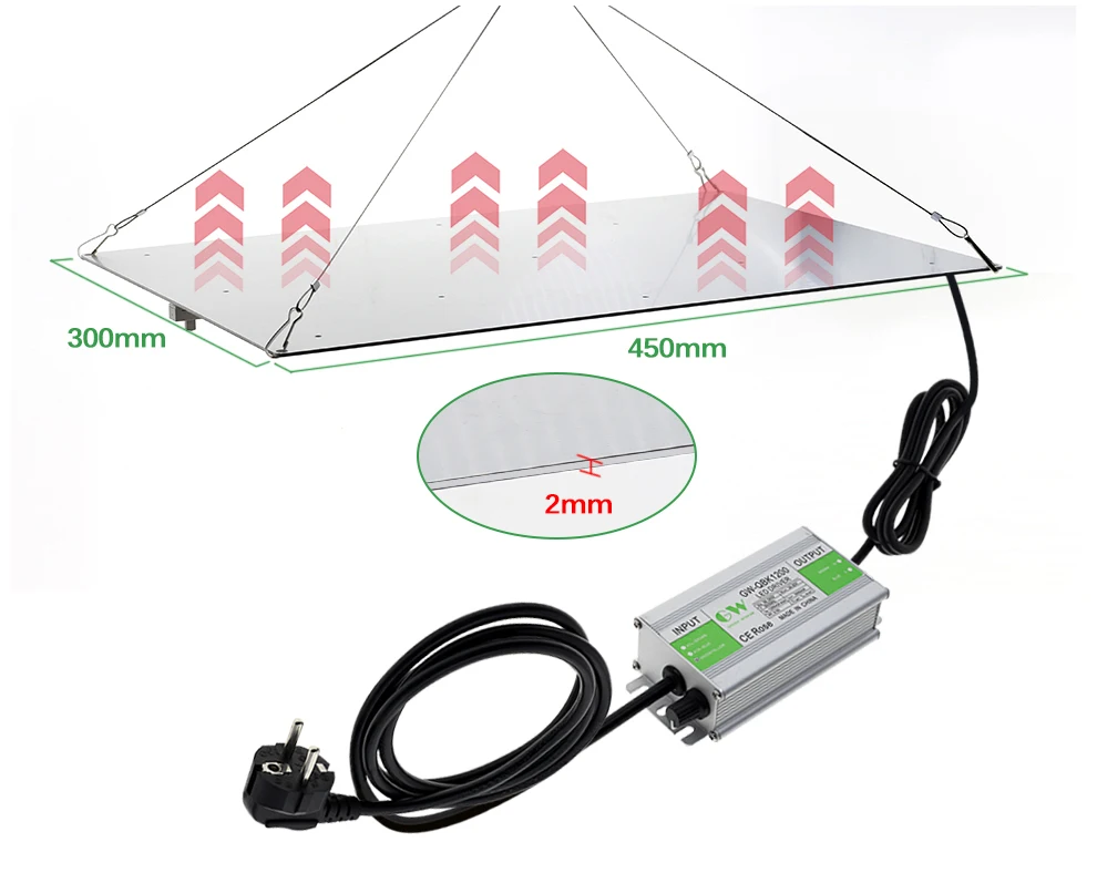 Samsung LM281B Quantum LED Grow Light 1000W Full Spectrum Phyto Lamp for Indoor Plants Flowers Greenhouse Seedlings Growth Light