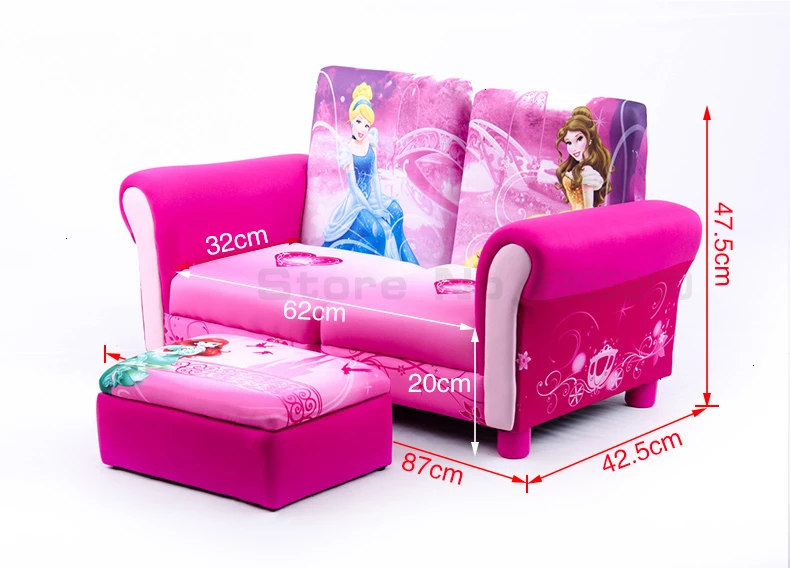 Белль принцесса детское кресло мультфильм трехсекционный набор группа закрыть магазин функция детский диван дети спальня розовый фасоли мешок зитзак