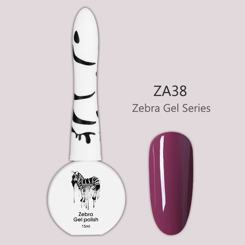 15 мл Зебра гель для ногтей 72 цвета долговечный впитывающий гель для ногтей маникюрный лак дизайн ногтей Эмаль Гель лак - Цвет: ZA38