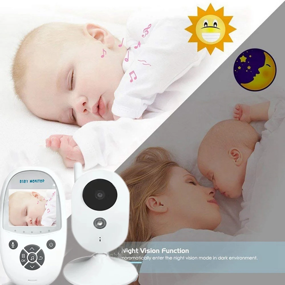 

CYSINCOS Night Vision WiFi Home Digital Baby Monitor Intercom Baby Safety Care Instrument Temperature Display Babysitter Monitor