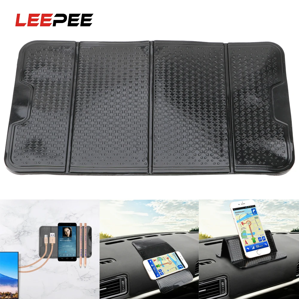 

LEEPEE Foldable Anti-Slip Mat Multifunction Washable Non Slip Mat Car Dashboard Sticky Pad For GPS Phone Sunglass