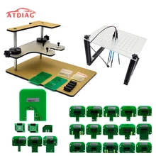 Teste do quadro do diodo emissor de luz bdm para a microplaqueta de bdm100 fgtech tunning com adaptador do quadro de bdm mestre cmd ecu programação bdm 100