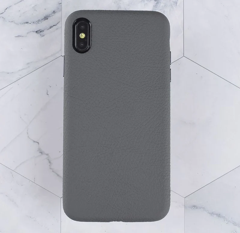 Роскошный чехол из натуральной кожи на заднюю панель для iPhone 11 Pro Max XS Max X, бизнес-чехол с полным краем, защитный чехол для телефона, популярный серый цвет