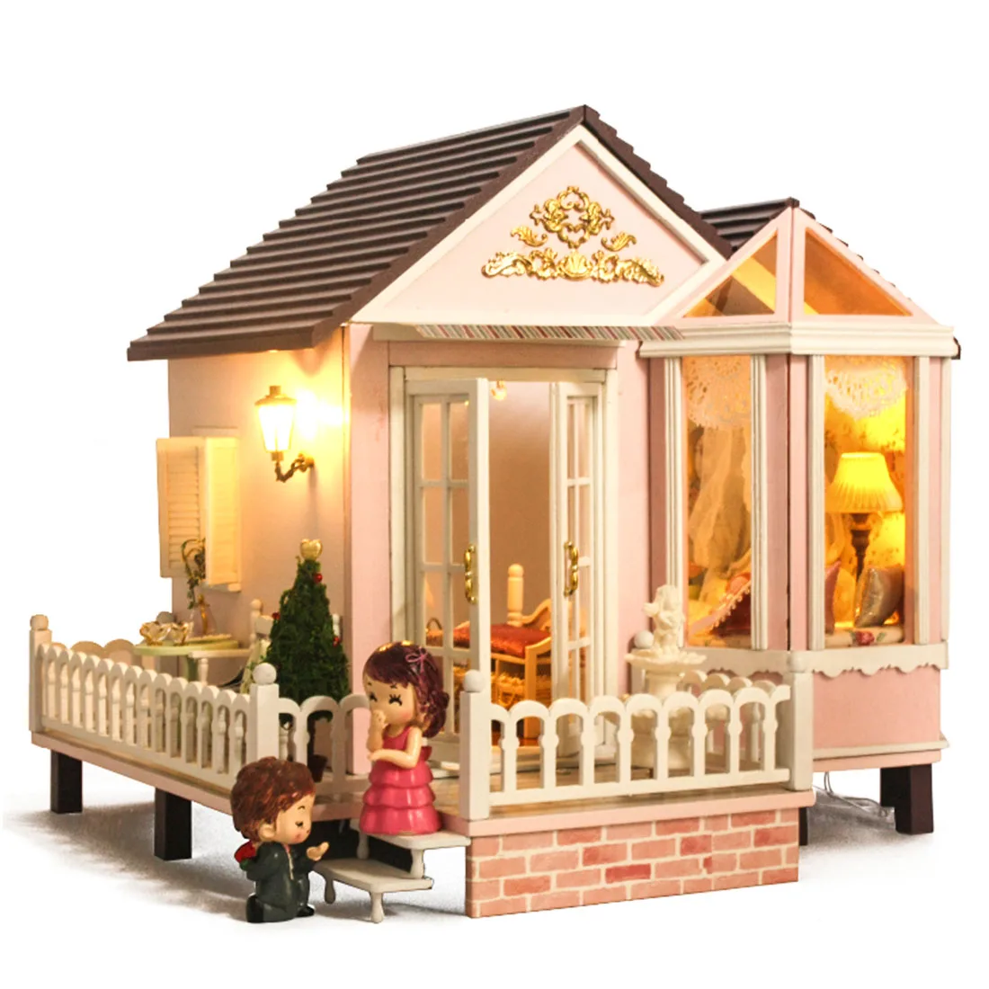 

Interesting Dollhouse Sweet Promise 3D Assembly DIY Household Creative House Kit