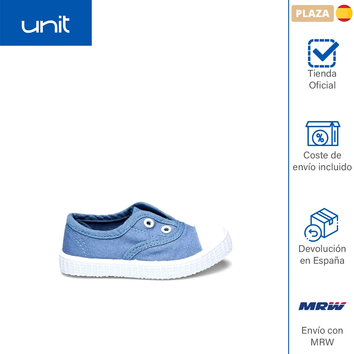 Синие спортивные кроссовки Unit с эластичными вставками для мужчин и женщин. Обувь