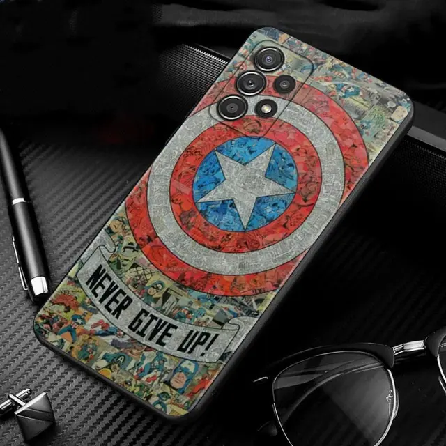 Phone Case For Samsung Galaxy A51 A12 A21s A71 A52 A31 A32 A02s A72 A11 A41 A22 A01 A51 A02 F42 Shell Marvel Logo Avengers Heros B06