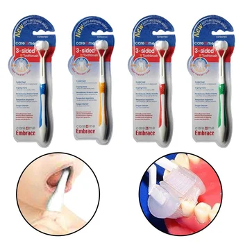 

4 colors Ultrafine Soft Children Baby Toothbrush 3 Sided Toothbrush For Girls Boys Health Teeth