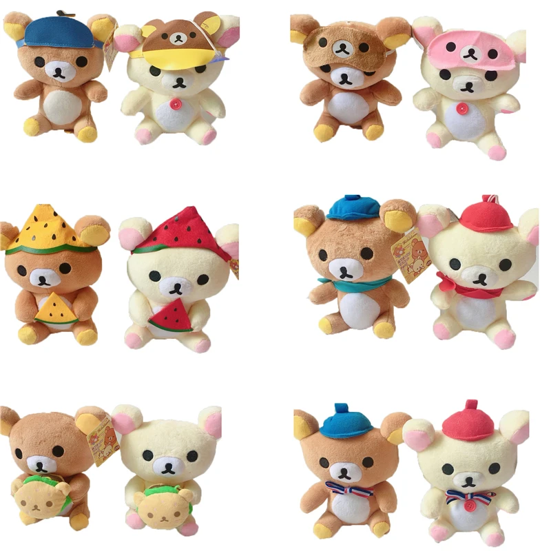 2 шт./лот случайные стили Медведь Rilakkuma плюшевый игрушка