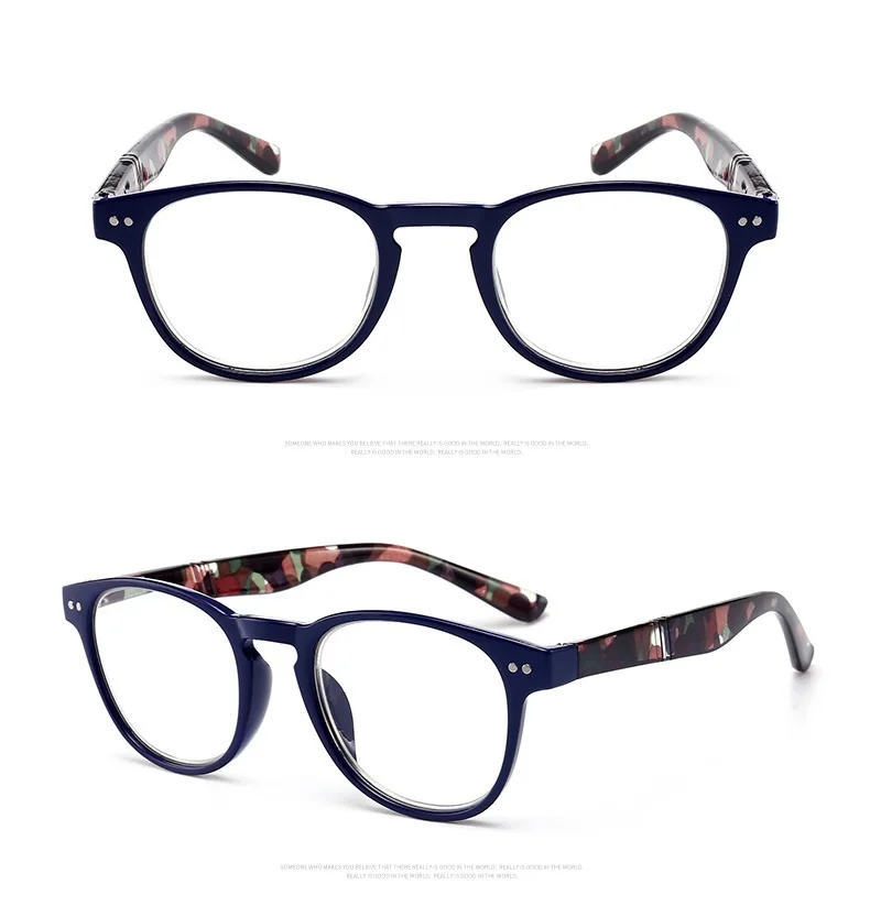 Hot Sale Men Women Round Prescription Reading Glasses 1.00-4.00 Fashion Business Hyperopia Prescription Eyeglasses Parents Gift