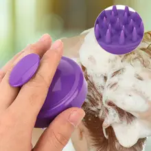 Бытовой силиконовый щетки-шампуни для головы круглая щетка для шампуня щетка для волос Массажная щетка 3 цвета