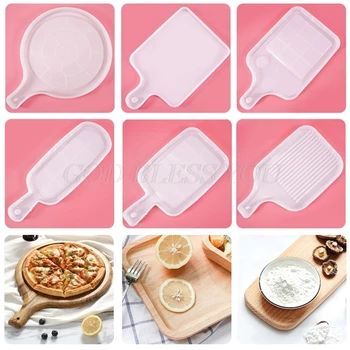 

DIY Tray Plate Casting Silicone Mould Crafts Cup Mat Making Tool Crystal Epoxy Resin Mold Drop Shipping