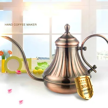 

420ml 650ml gooseneck kettle Royal Fine Mouth Coffee Pot 304 Stainless Steel Drip Coffee Long Spout Pour Over Coffe Maker Teapot