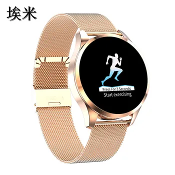 

round screen color screen intelligent bracelet heart rate blood pressure monitoring exercise bracelet