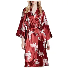 Дизайн модные женские туфли пикантные рукав «три четверти», ночная рубашка с принтом сатиновая Пижама, одежда для сна, подарок на День святого Валентина для любимого, опт, для влюбленных