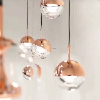 

Nordic LED Pendant Lights Glass Ball Light Fixtures Loft Hanging Lamp Bedroom Pendant Lamp Lighting Kitchen Suspension Luminaire