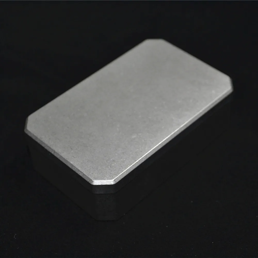 EDC Чехол Контейнер титановый для ежедневного хранения металлический ящик для крошечных вещей, чехол с магнетизмом для походов на открытом воздухе - Цвет: blank