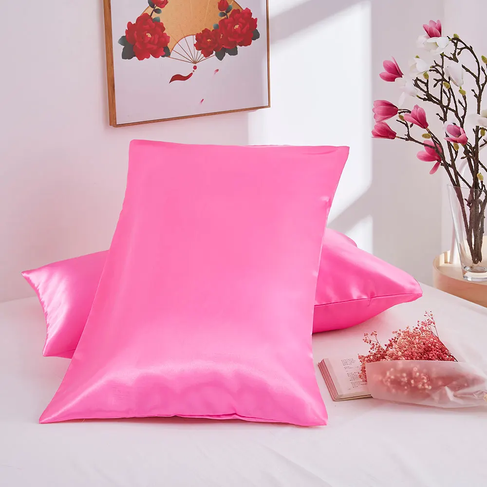 Luxurious White Silk-like Satin Pillowcase – Soft, Comfortable, and Elegant Bedding
