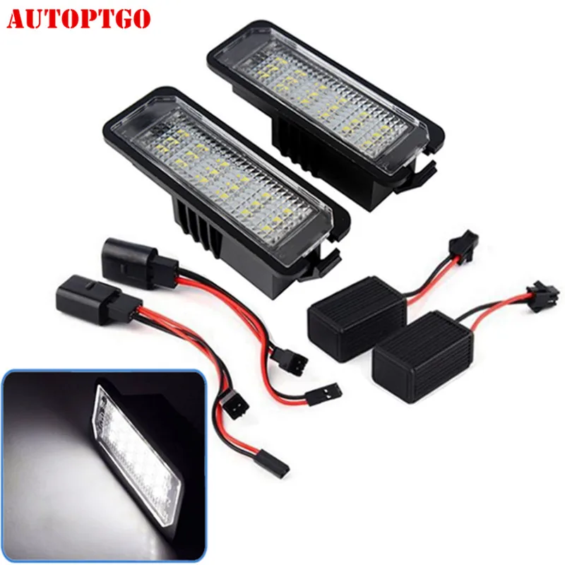 Автомобильный светодиодный светильник для номерного знака для VW Golf Polo Passat Phaeton Beetle EOS Scirocco Lupo для Seat Leon Altea Exeo Ibiza