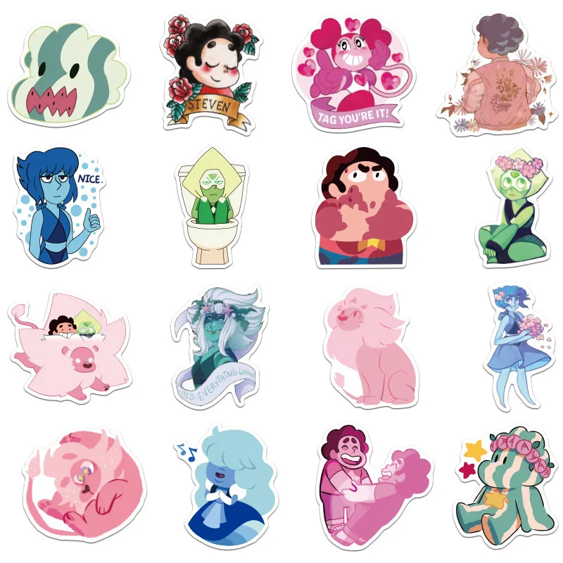 10 30 50pcs pack steven universe cartoon anime stickers for motorcycle notebook computer car diy children s toys refrigerator aliexpress toys hobbies