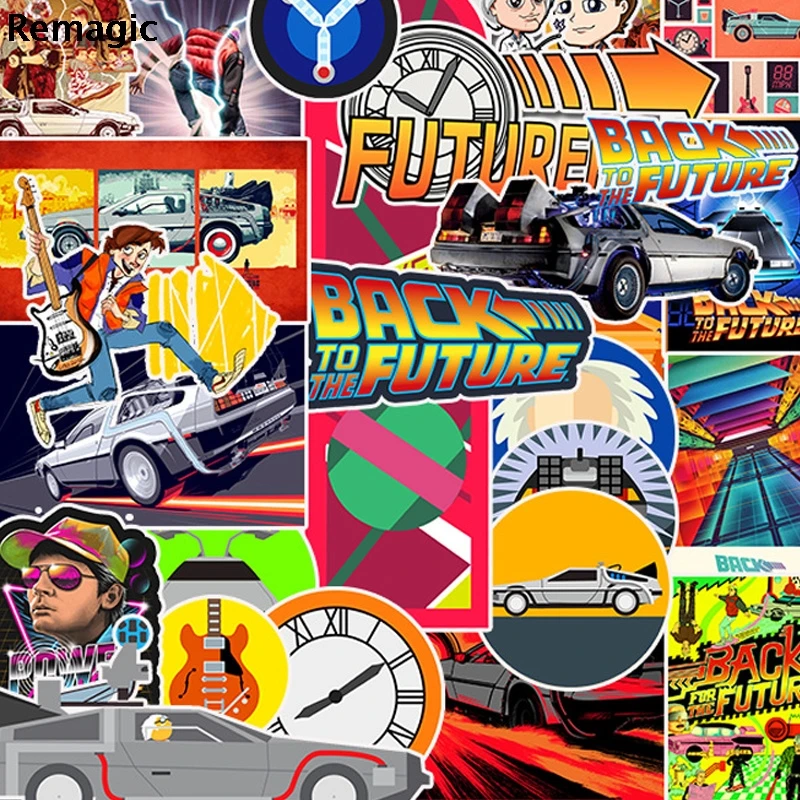 12 комплектов в партии back to the future 50 шт./компл. аниме Винтаж квадрокоптера Подарки Игрушка для косплея забавные наклейка для скрапбукинга "сделай сам" Стикеры для мобильных устройств