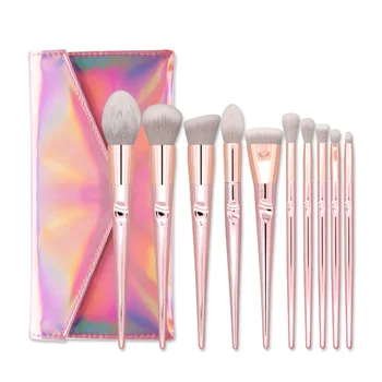 

Genuine FEIOULAI 10Pcs Makeup Brush Set Eyeshadow Foundation Lip Makeup Brush Cosmetic Beauty Tool Set